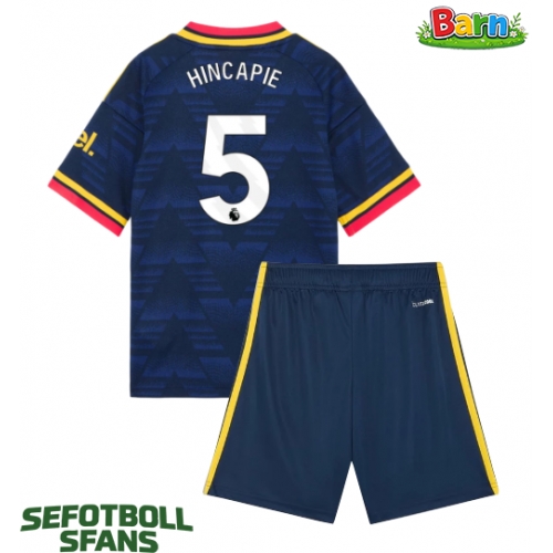 Arsenal Piero Hincapie #5 Bortaställ Barn 2026-27 Kortärmad (+ Korta byxor)